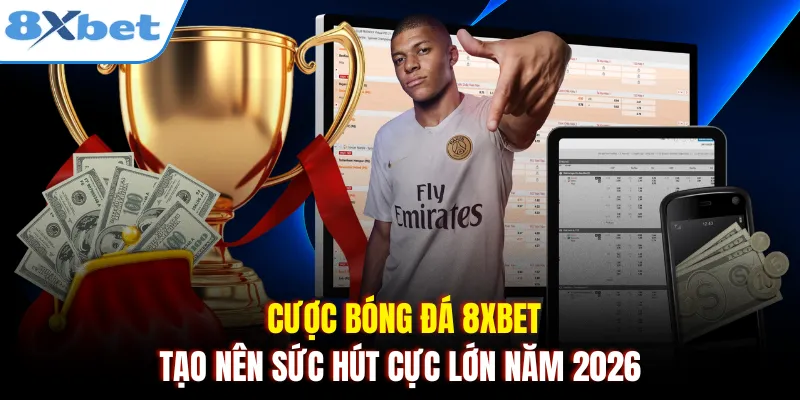 Cược bóng đá 8xbet tạo nên sức hút cực lớn năm 2026 